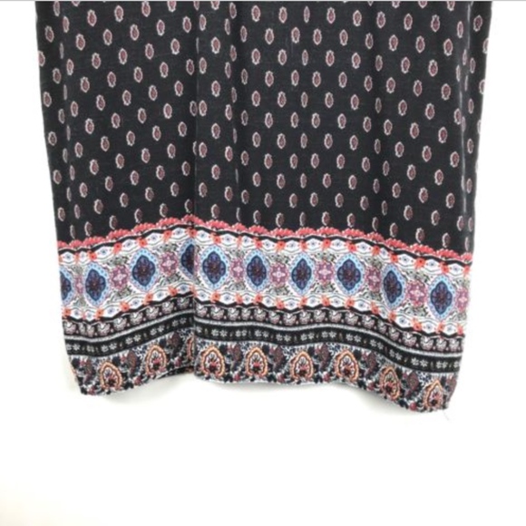 Kohl's Pink Rose Boho Cap Sleeve Shift Dress - Picture 4 of 5